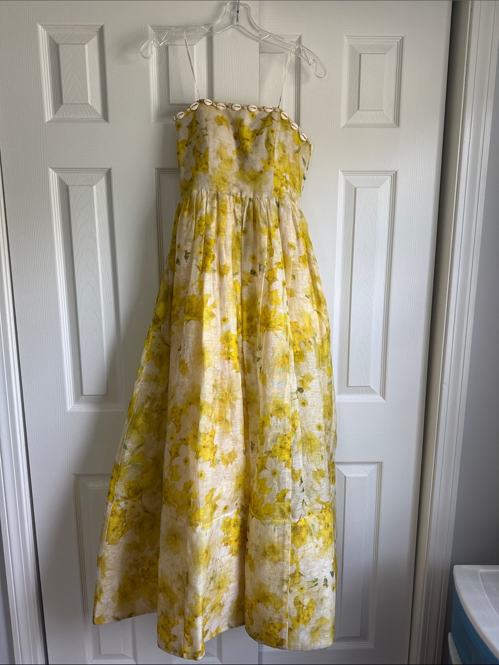 Zimmermann Wonderland Yellow floral gown